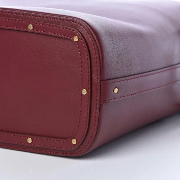 Chloe Smooth Calfskin Medium Roy Bucket Bag Plum Purple - Picture 11 of 11